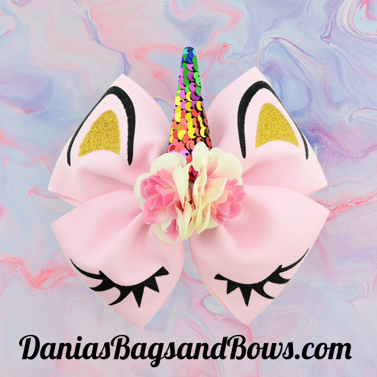 Unicorn Hair Bows